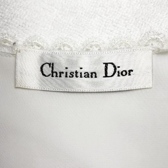 CHRISTIAN DIOR Maxi length lace inset nightgown - Picture 7 of 7